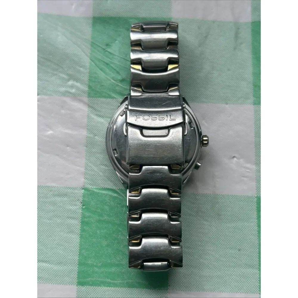 Fossil Two Tone Navy Blue Dial Men’s Watch